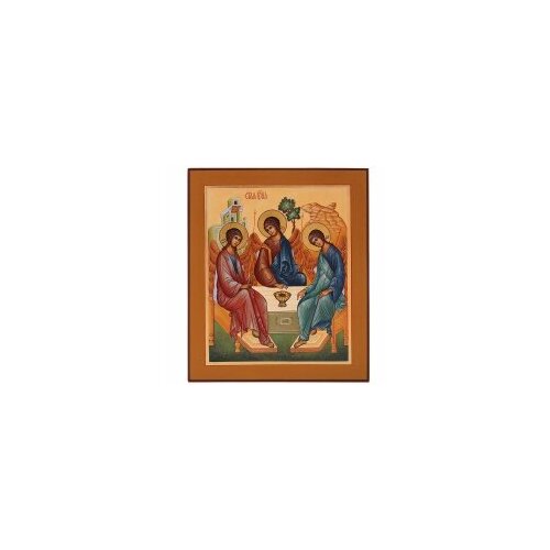 икона финифть св троица Икона 26х20 Св. Троица (РС) #156304