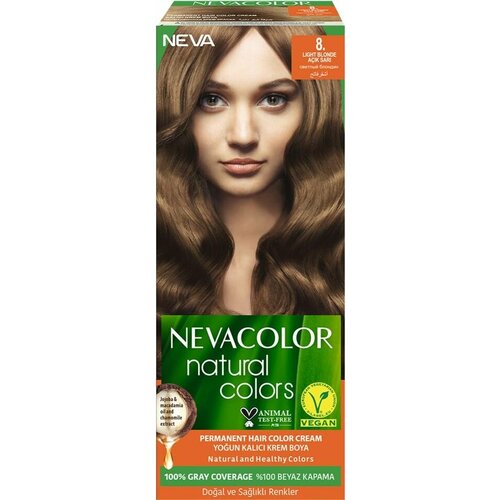 Крем-краска для волос Nevacolor Natural Colors № 8 Светлый блондин х1шт