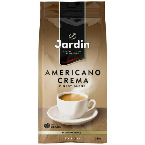 Кофе в зернах Jardin Americano Crema 250г 2шт