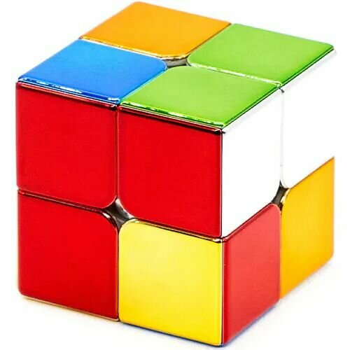 Кубик Рубика Cyclone Boys 2x2 Metallic M / Развивающая головоломка новинка магнитный 3x3x3 волшебный куб moyu meilong m кубик головоломка 2x2x2 магнитные кубики головоломки 4x4 скоростной кубик без наклеек 5x5x5
