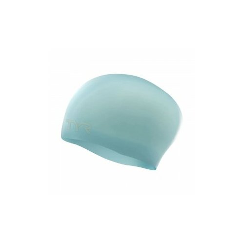54646-82581 Шапочка для плавания TYR Long Hair Wrinkle-Free Silicone Cap, LCSL-450, голубой, силикон