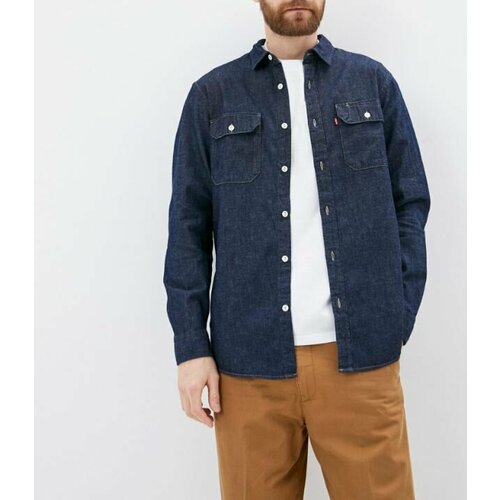 фото Рубашка levi's, размер l, синий