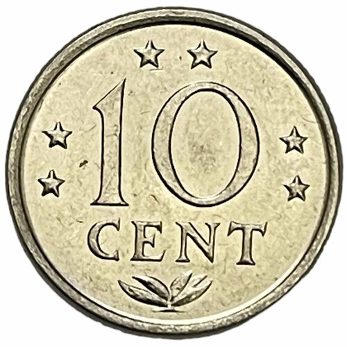 Нидерландские Антильские острова 10 центов 1977 г. нидерландские антильские острова 25 центов 1989 г