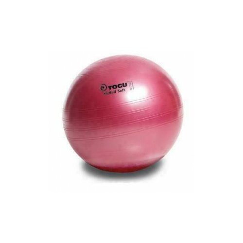 гимнастический мяч 65см makfit 34070-58804 Мяч гимнастический TOGU My Ball Soft 65 см. красный перламутровый, TG418652RR-65-00