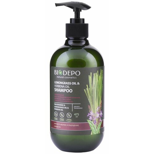 Бальзам для волос Biodepo Восстанавливающий с эфирными маслами лемонграсса и вербены 475мл 1шт 1358₽
