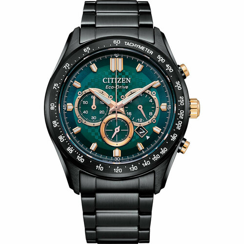 часы citizen an3616 75l Наручные часы CITIZEN CA4536-86X, зеленый, черный