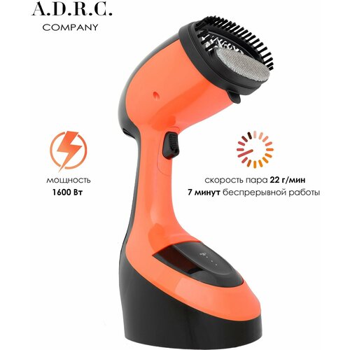 Ручной отпариватель для одежды дорожный с насадкой щетка щеткой оранжевый парогенератор для вещей паровой электрический для дома 248300₽