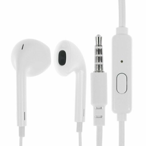 Наушники Exployd EX-HP-1462 вкладыши микрофон проводные 108 дБ 35 мм12 м белые комплект из 6 шт 235900₽