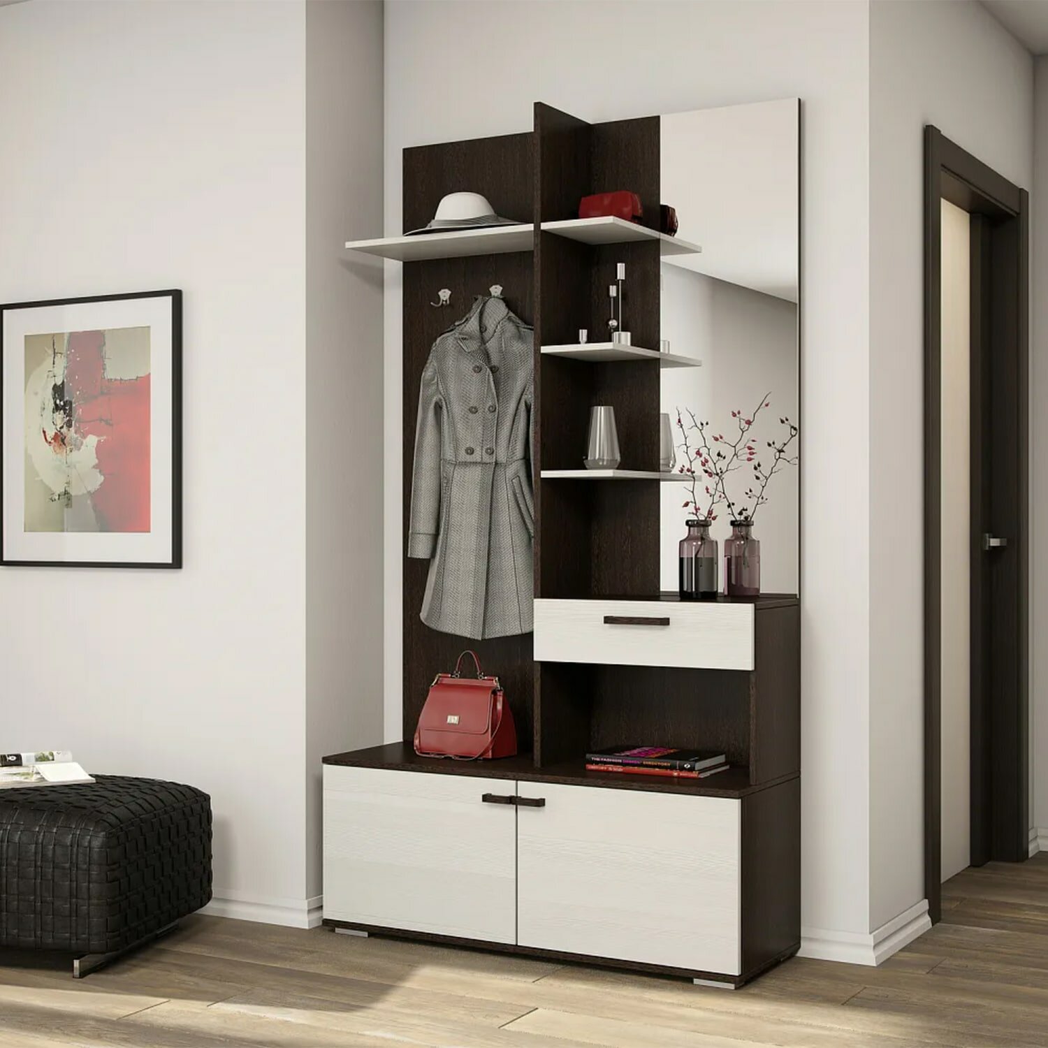 фото Прихожая ЭРА инес 1000 Венге-Лоредо ПЭ3601