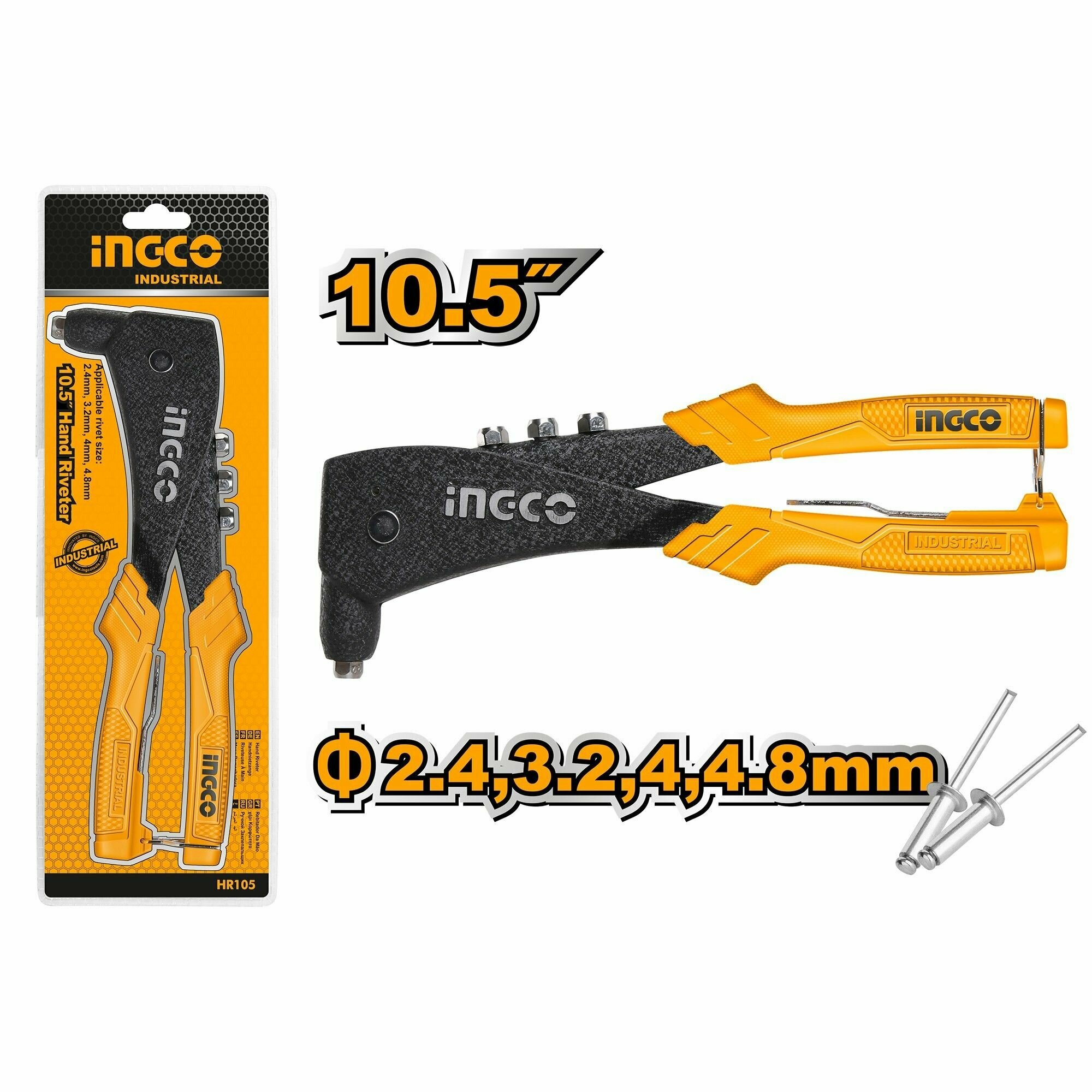 Заклепочник 260 мм INGCO HR105 INDUSTRIAL