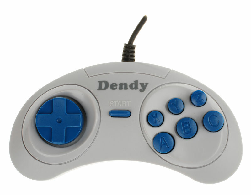 Геймпад для Dendy 8-bit 9pin 2  в комплекте серый