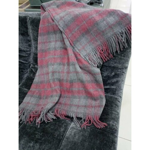 Плед TARTAN RED (темнорозовый)