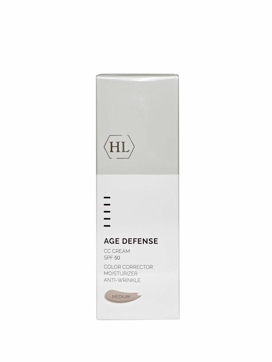 HOLY LAND Крем для лица корректирующий многофункциональный SPF50 / AGE DEFENSE CC Cream Natural 50 мл - фото №14