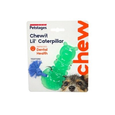 Petstages Игрушка для собак Mini орка гусеница 12 см | Chewit Lil’ Caterpillar Grn, 0,054 кг, 38956