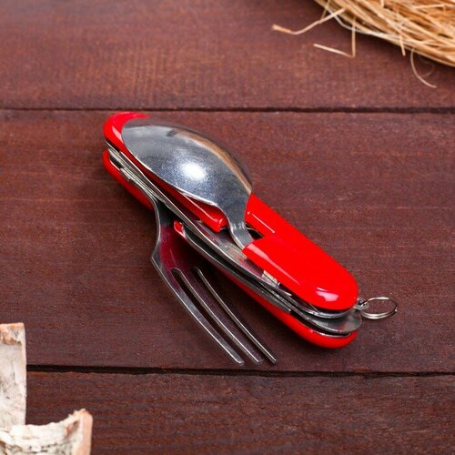 Набор туриста КНР 4в1 нож вилка ложка открывалка 451₽