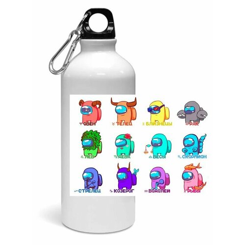 фото Спортивная бутылка among us, амонг ас №2 mewni-shop