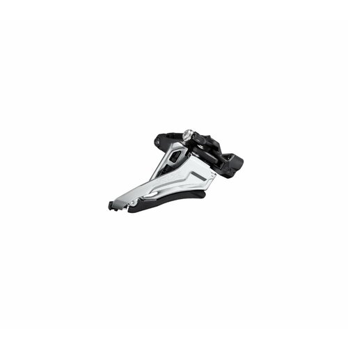 фото Переключатель передний shimano slx, m7100, 2x12 скоростей, верхняя тяга, 38t, средний хомут 34.9мм, угол наклона 66-69°, черно-серебристый oem