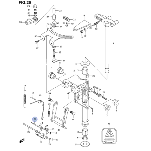 штифт suzuki 5324182030 Штифт Suzuki 09200-05014-000