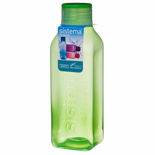 Бутылка Sistema квадратная 725мл зеленый (880)