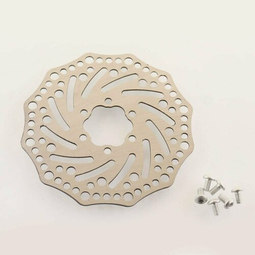 фото Диск тормозной велосипедный (mod: bl-002, d-140mm, на 6 болтов) "ds" нет бренда