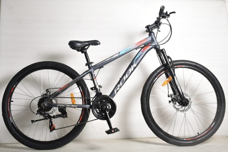 Велосипед 26 ROOK MA260D (DISK) (ALU рама) (21-ск.) черный/красный (рама 14)
