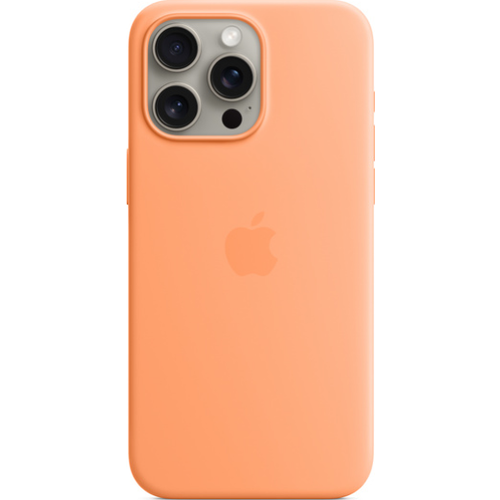 Аксессуары для мобильных телефонов Apple iPhone 15 Pro Max Silicone Case with MagSafe (апельсиновый сорбет)