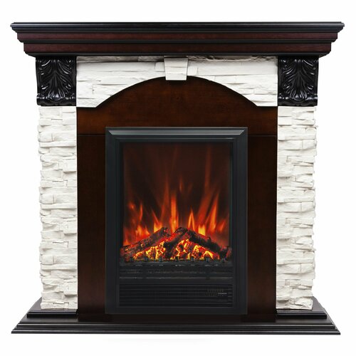 Электрокамин RealFlame DUBLIN LUX STD/EUG AO-215 с очагом Eugene электрокамин realflame dublin lux wt с eugene