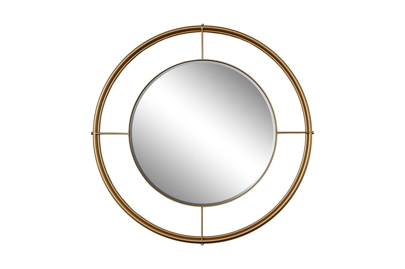 Зеркало Garda Decor 19-OA-9128 Зеркало круглое в металл. раме золотого цвета d80см арт. 19-OA-9128