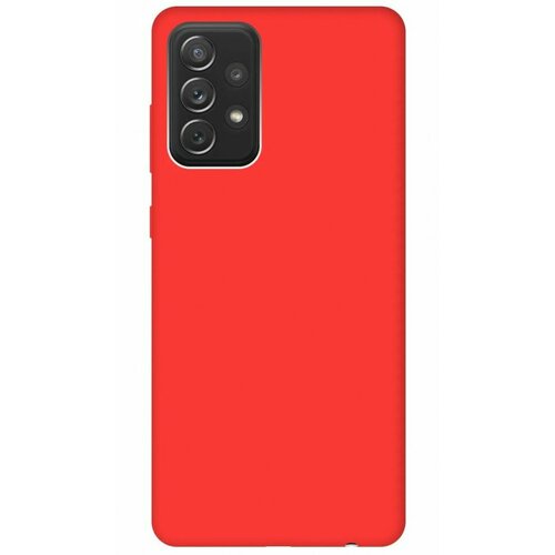 Накладка силиконовая Silicone Cover для Samsung Galaxy A72 A725 красная