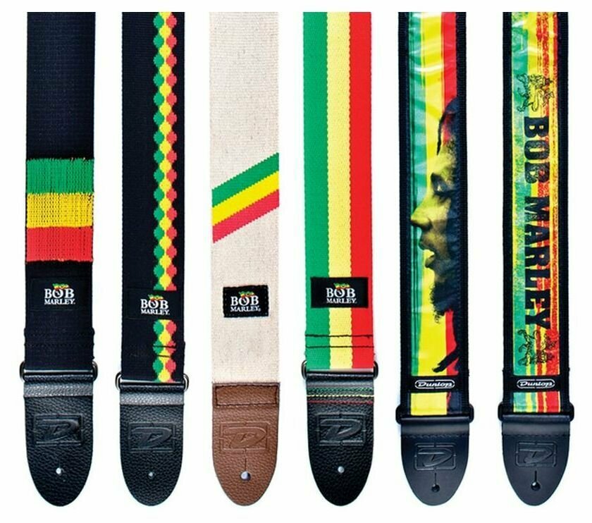 Dunlop BOB02 гитарный ремень Bob Marley Hackey Sack