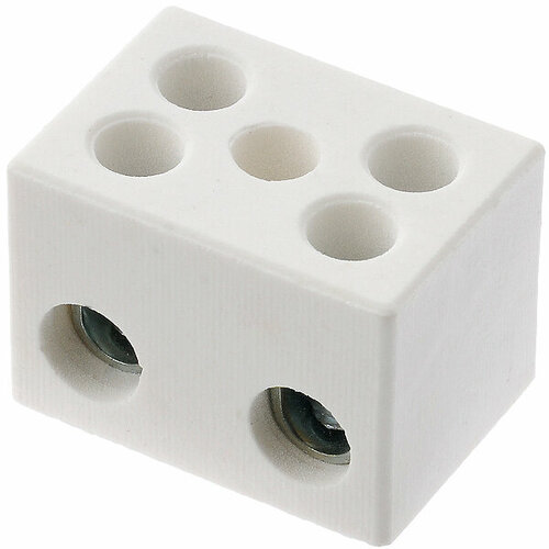 Клеммник 1070014/5095 керамический 25 кв. мм 2 пары контактов винтовой 1000 град. С ONKA (2 шт. в комплекте)