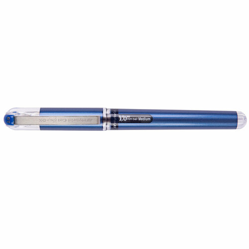 Pentel Ручка гелевая с металлическим наконечником Hybrid Gel Grip DX d 1 мм 12 шт. K230-CO синие чернила