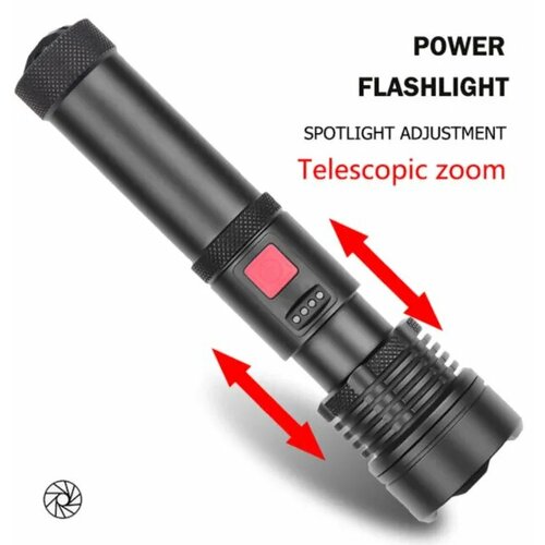 Перезаряжаемый светодиодный фонарик / тактический / с зумом / H-883-P70 мини фонарик для самообороны портативный светодиодный фонарик перезаряжаемый usb многофункциональный фонарик с яркостью