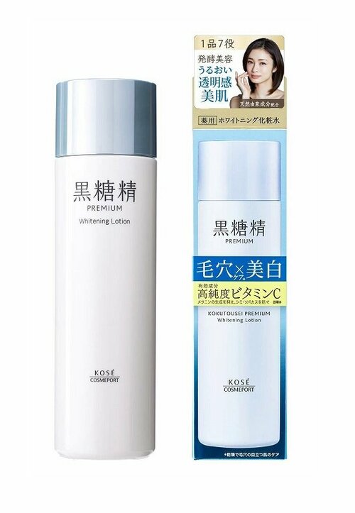 KOSE Лосьон (тоник) для лица KOKUTOUSEI PREMIUM Whitening Lotion Осветляющий витаминный с эффектом стягивания пор, 180 мл.