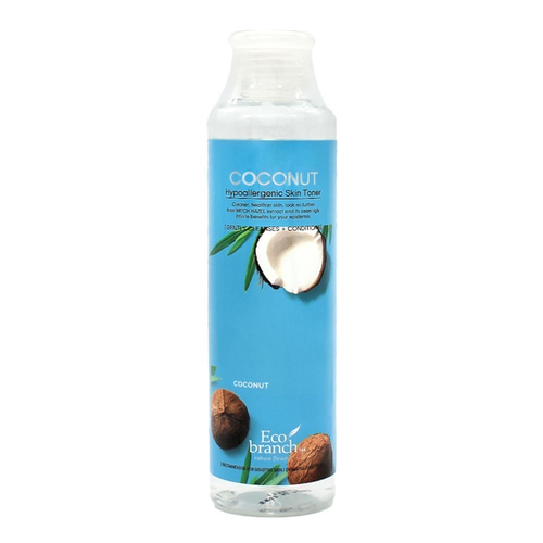 Eco Branch Тонер для лица с экстрактом кокоса Hypoallergenic Skin Toner Coconut 250 ml. тонер для лица с пептидами змеиного яда eco branch snake hypoallergenic skin toner 250 мл