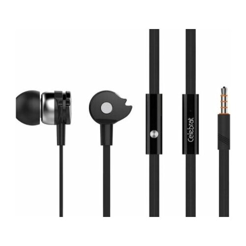 Наушники Celebrat проводные вакуумные С микрофоном 25000₽