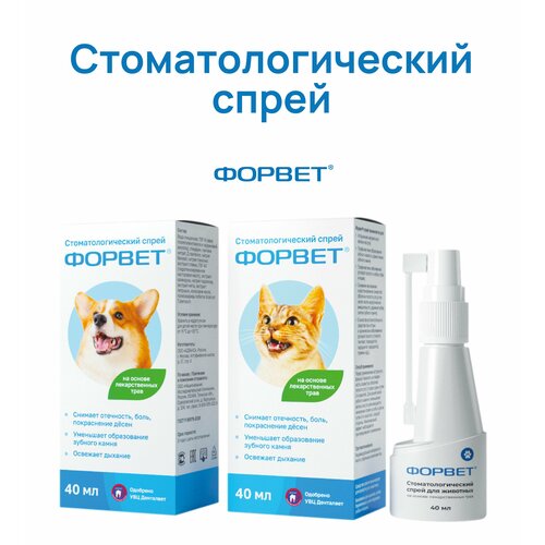 Спрей стоматологический, для полости рта собак и кошек Форвет