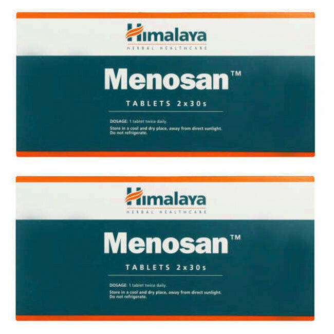 Таблетки Меносан Хималая (Menosan Himalaya) для облегчения симптомов климакса регулирует гормональный баланс 2х60 таб.