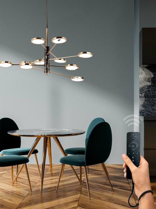 Светодиодная люстра подвесная VertexHome VER-2150-10 стиль модерн, на кухню, в детскую, в спальню, в гостиную