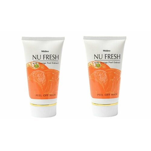 Маска-плёнка для лица Mistine, Nu Fresh with Orange Peel Extract Peel off Mask, от угрей, прыщей и пигментации, 50 г, 2 уп