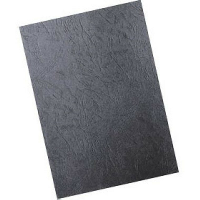 Обложки для переплета А4 картон-тиснен. пoд кожу 230г/м2 цвет-черный 100шт/уп