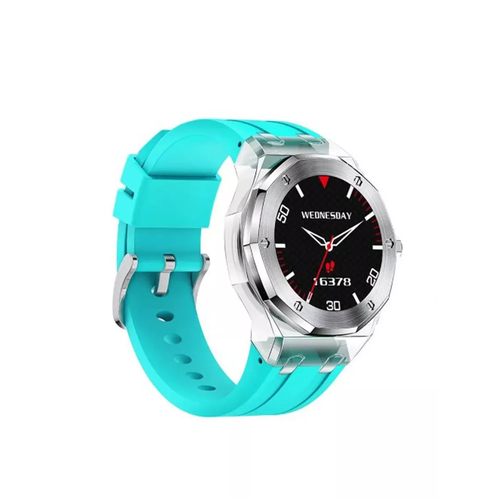 Умные часы круглые, Smart Watch Y13 Голубые, Flupsic умные часы круглые smart watch hw6 mini серебристые 3 ремешка flupsic