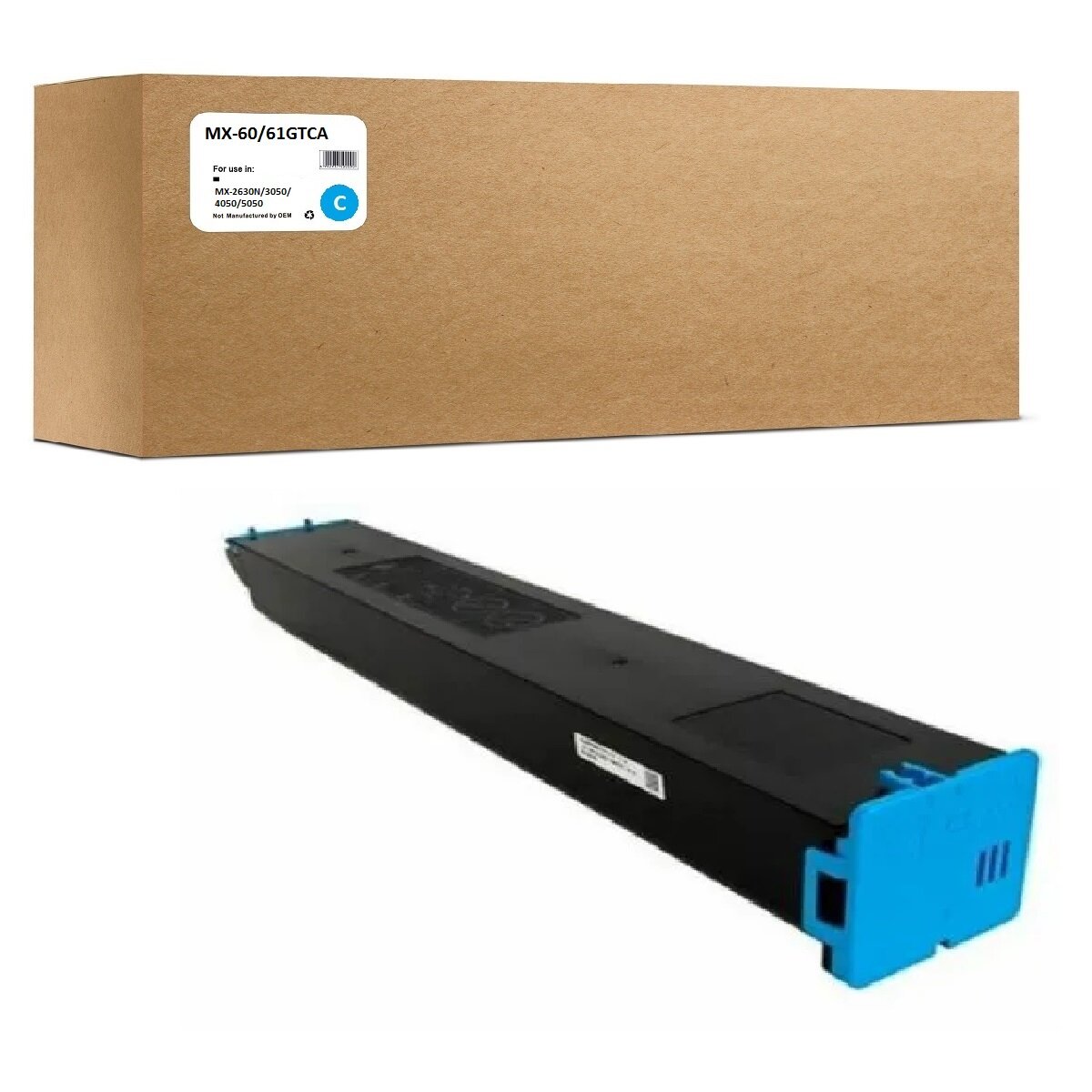 Картридж MX-61GTCA для Sharp MX-3050/4050/5050 24K Cyan Compatible