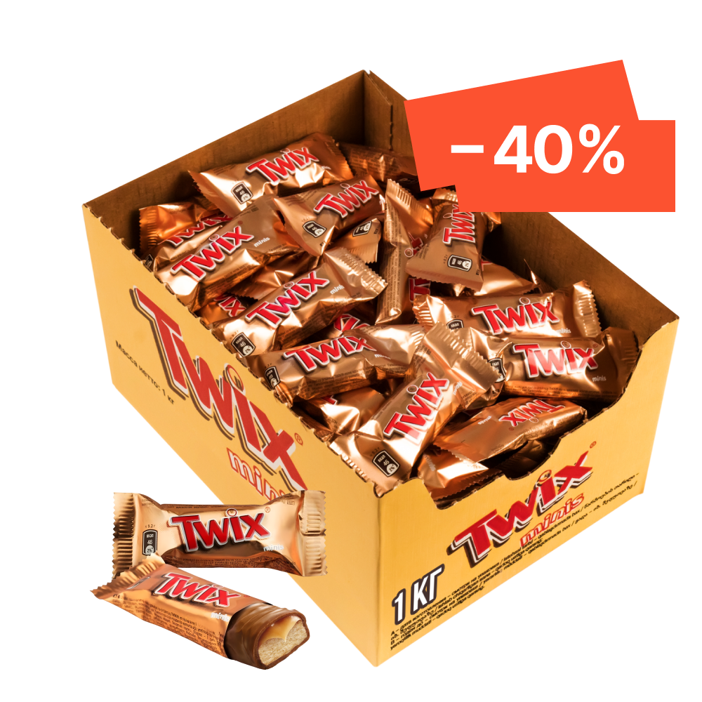 Конфеты Twix Minis, 1 кг