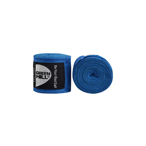 Бинты боксерские Green Hill elastic 2,5 м Blue (One Size) bgl 2246 боксерские перчатки legend красно белые green hill красный 16 oz