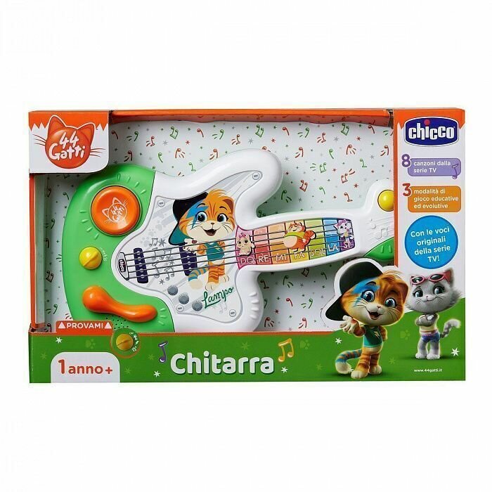 CHICCO TOYS 99181AR Игрушка музыкальная "Гитара" 44 Котенка - фото №6