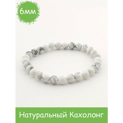 фото Браслет rockstore, кахолонг, размер 18 см, размер l, белый