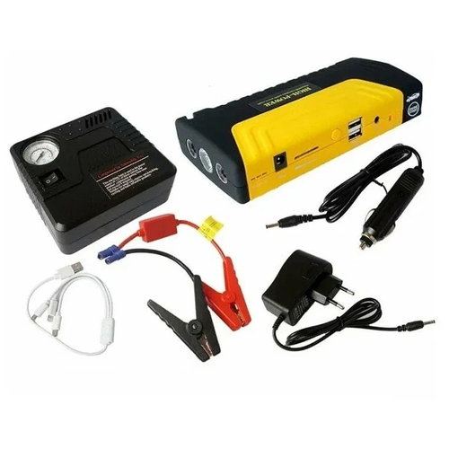 Пусковое устройство для автомобиля пуско зарядное устройство для автомобиля портативное пуско зарядное устройство 12 В с компрессором 10000 мАч 545000₽