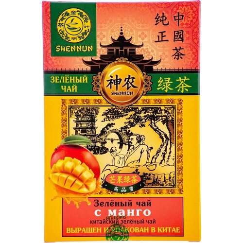 Чай зеленый Shennun с манго 100г х 3шт
