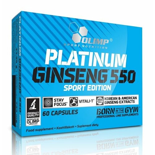 фото Platinum ginseng 550 sport edition olimp (60 кап) olimp sport nutrition